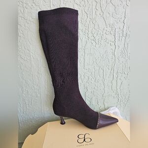 COSY ISLAND Over the Knee Boots in Deep Brown